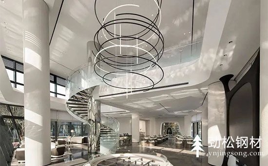 立柱式旋轉(zhuǎn)樓梯所占用的空間要多大